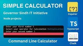 TypeScript Simple Calculator with Inquirer & Chalk | Beginner’s Guide | Governor Sindh Initiative