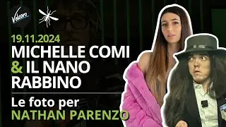 Michelle Comi & il nano rabbino - Le foto per Nathan Parenzo - La Zanzara del 19.11.2024
