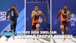 Heisman 40-Yard Dash Simulcam: Mariota vs. Derrick Henry vs. Winston | 2016 NFL Combine
