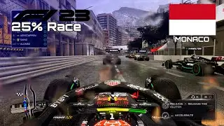F1 2023 GAME | 25% Race Monaco - Max Verstappen | PS4 Gameplay