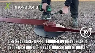 WIND-X XL rullar upp 20 meter slang p&aring; 10 sekunder utan fysisk anstr&auml;ngning!