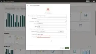 Create a Visualization Using Datasets from an Oracle Database Connection in Oracle Analytics