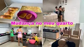 DESABAFO😩 PREPARANDO O QUARTO PARA RECEBER O CLOSETE // CÁTIA FEZ PÃO E TORTA 