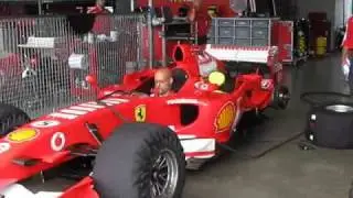 Modena Track Days 2009: Ferrari F1 engines in pits N&uuml;rburgring