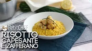Risotto capesante e zafferano - Ricetta delicata, tutorial cucina PetitChef.it