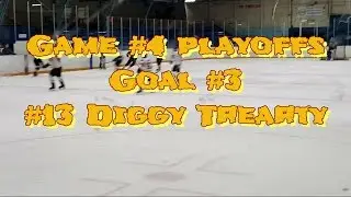 Goal#3 #13 Diggy Trearty  GM#4 prd#3 playoffs vs Duffield