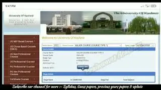 How to download syllabus from kashmir university  For NEP 3rd semester syllabus brainwaves academy