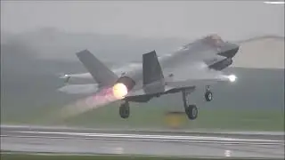 Mass launch of F-35A Lightnings from 493rd & 495th at RAF Lakenheath, 16th December 2025.