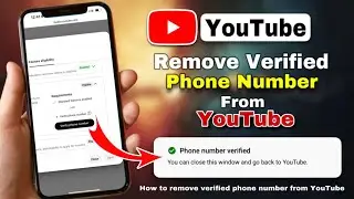 How to Remove Verified Phone Number from YouTube  / Verified Number YouTube se kaise Remove kare