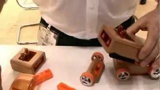 AutoMoBlox designer learning cars @ Toy Fair 2013