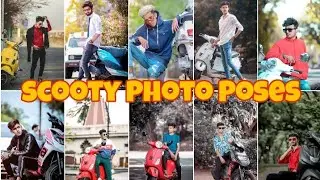 How to Pose with scooty Photo Poses for Boys || bike photography pose