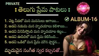 తెలుగు ప్రేమ పాటలు...ALBUM-16, Telugu Melody Love Songs With Beautiful Muzic and Lyrics #love #duet