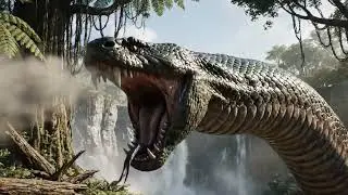 Prehistoric Humans vs Titanoboa: A Silent Battle of Fire and Survival in Ancient History (Ep 3)