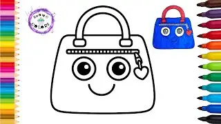 Cute Handbag Simple Easy Drawing And Coloring #handbag #rainingcolors