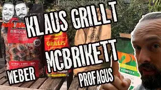 Klaus grillt vs McBrikett & Co. - der gro&szlig;e Brikett Test - M&G-BBQ