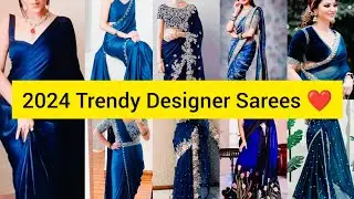 💙🔥Royal Blue Designer Saree / Teal Blue saree / Nevy Blue saree / Party Wear Blue saree #saree