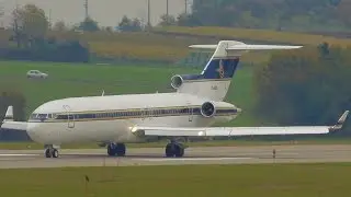 [FullHD] RARE!!! Al Anwa Boeing 727 takeoff at Geneva/GVA/LSGG