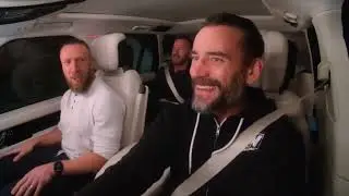 AEW Carpool Karaoke CM Punk, Bryan Danielson, Christian & Britt Baker singing Cult of Personality