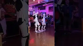 Dancing Storm Trooper Cosplay Side Quest Arcade Garland Texas #arcade #501st #starwars