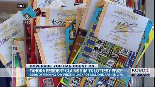 Tahoka resident claims $1 million Texas Lottery scratch off prize
