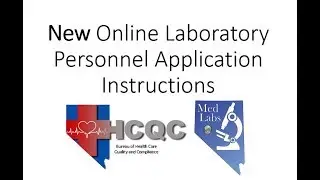 Nevada New Medical Laboratory Personnel Online Instructions