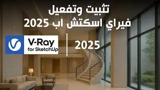 📌تثبيت وتفعيل ڤيراي اسكتش اب 2025 | Install V-ray SketchUp 2025
