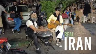 Tehran Night Life 2022, Street Music Performance of a Persian Girl, 2022. اجرای موسیقی خیابانی تهران