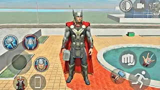 Playing as THOR in Indian Bike Driving 3D