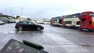 Drone filming of Stagecoach buses