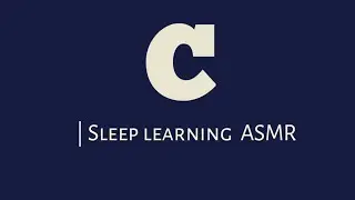 Sleep Learning ASMR | Letter C English Vocabulary(20 Words )