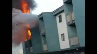 Apartment Fire in Agassiz, British Columbia, Canada
