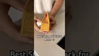 Best Storage Hack for Boxes! 📦 #storage #hack #box #storagehack #kitchenhacks  #allstarcleanclear