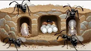 Ant Colony Time Lapse: 1000 Days From Birth to Extinction