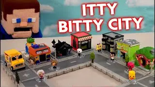 Funko Itty Bitty City Playset! Pop Town & Rides Full Series 1 Set!