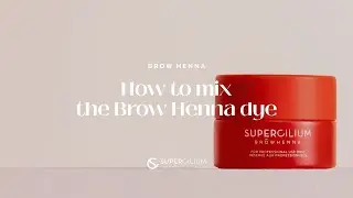 Создайте идеальную смесь хны! | Курс по окрашиванию бровей хной