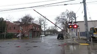 14th St. Railroad Crossing - SACRT Gold Line Turn Around - Sacramento CA