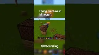 Flying machine in Minecraft 100% working(don't check the comment box) # Game