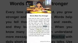 Every Word You Learn Makes You Stronger 💪 | English Motivation for Learners