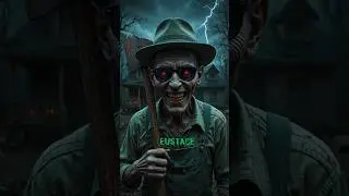 Horror versions of Courage the Dog cartoon #youtubeshortsvideo #youtubeshorts