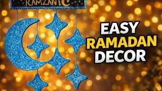 Diy|| Easy Ramzan Moon & Stars Wall Hanging Decor | DIY Ramadan Decoration at Home||@#Diy#yotube#