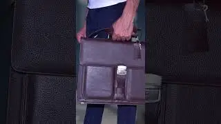 The Executive Laptop Bag in Solid Brown&mdash;#takasur #craftingconfidence #laptopbag #businessbag