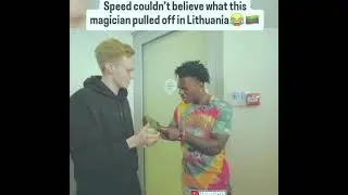 Speed can't believe this magic in Lithuania