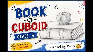 Cuboid se Book Kaise Banaye 📘 | Easy 3D Drawing Step by Step ll Learn Art by Ma'am 🎨