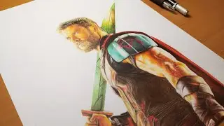 Dibujando a Thor (Chris Hemsworth) - Drawing Thor (Chris Hemsworth) | Deco Art