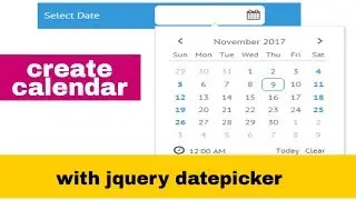 datepicker jquery ui example : download example code | cdn | bootstrap