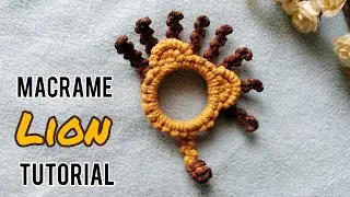 Macrame Lion Tutorial | Macrame Lion New Design | Macrame Lion Hanging | Macrame Animal Ears Pattern