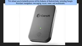 Easy-To-Install Wireless Android Auto Adapter Supports Multiple User Profiles