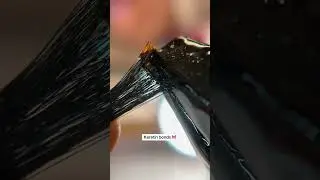 Making keratin capsule for micro hair extensions #hairextensions #boston #hairstylist