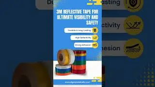 3M Reflective Tape High Visibility Safety Tape for Vehicles, Barriers & Road Marking |