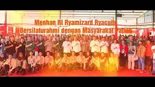 Menhan RI Bersilaturahmi dengan Masyarakat Papua